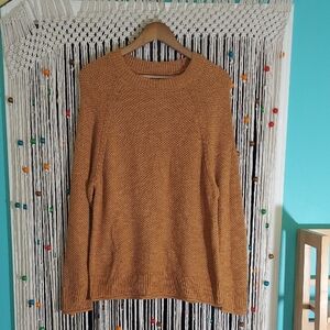Sonoma Women's Rust Knit Crewneck Sweater